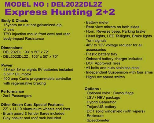 Green Car Express hunting